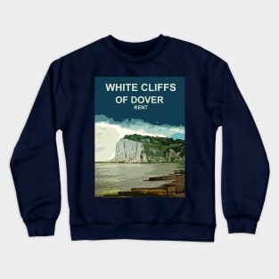 White Cliffs of Dover, Kent, England. British coast Crewneck Sweatshirt